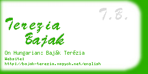 terezia bajak business card