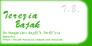 terezia bajak business card